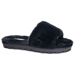 Chinese Laundry - Women's Super Plush Rally Slide Slippers - Black 8.5
